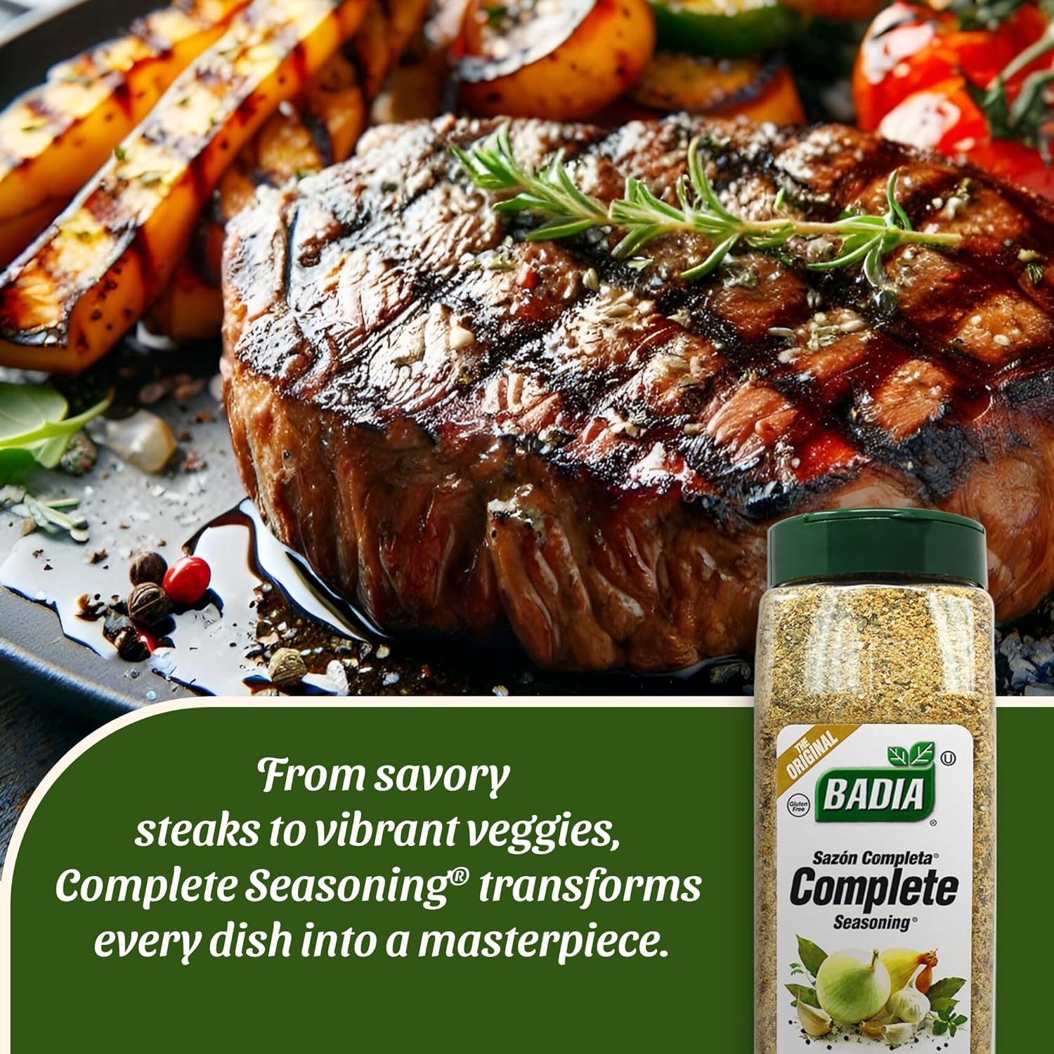 Complete Seasoning, 28Oz - All-Purpose Spice Blend of Garlic, Onion, Salt, Pepper, Herbs & Spices - Savory Signature Blend