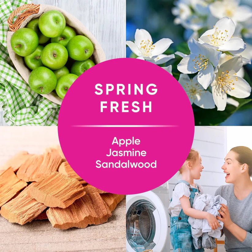 Max Liquid Fabric Softener - Spring Fresh Scent - 125 Fl Oz - Color-Safe Fabric Softener Liquid - Softens 123 Loads - Reduces Wrinkles & Static